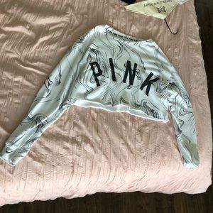 Limited edition PINK cropped crewneck sweaters